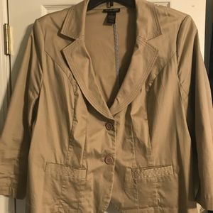 Lane Bryant Khaki Blazer
